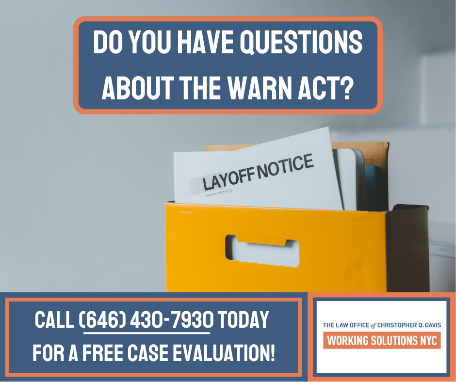 Do You Have Questions About The WARN Act? Contact The Working Solutions