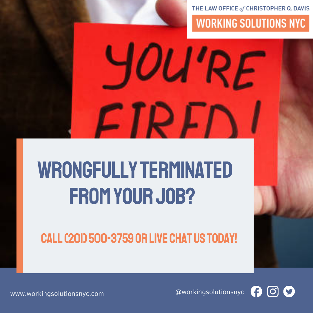 wrongful termination lawyer in New York City